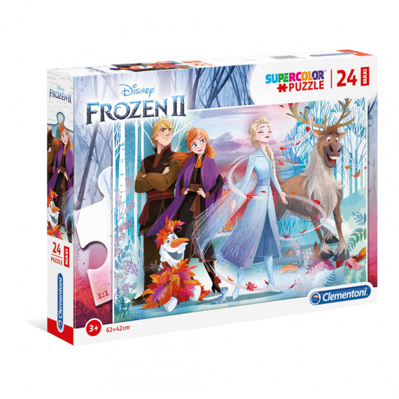 Clementoni Kids Puzzle Maxi Super Color Frozen II 24 pcs