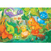 Clementoni Kids Puzzle Maxi Super Color Dinos Happy Oasis 24 pcs
