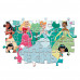 Clementoni Kids Puzzle Maxi Super Color Princess 104 pcs