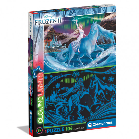 Clementoni Kids Puzzle Glowing Lights Frozen II 104 pcs