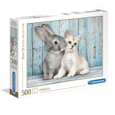 Clementoni Puzzle High Quality Collection Kitten & Bunny 500 pcs