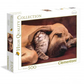 Clementoni Puzzle High Quality Collection Kitten In The Arms Of A Dog 500 pcs