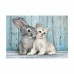 Clementoni Puzzle High Quality Collection Cat And Bunny 500 pcs - Compact Box