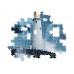 Clementoni Puzzle High Quality Collection Storm At The Lighthouse 1000 pcs