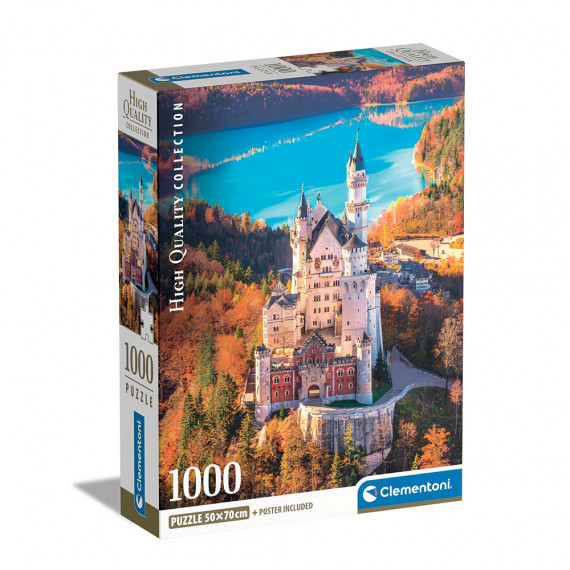 Clementoni Puzzle High Quality Collection Neuschwanstein 1000 pcs - Compact Box