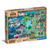 Clementoni Puzzle Story Maps 101 Dalmatians 1000 pcs
