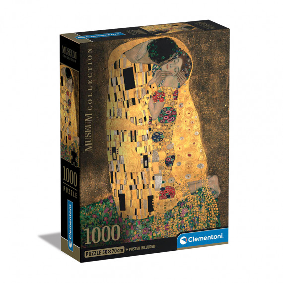 Clementoni Puzzle Museum Collection Klimt: The Kiss 1000 pcs - Compact Box