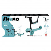 Shoko Kids Scooter Convertible 3 In 1 Light Blue Color For 12+ Months