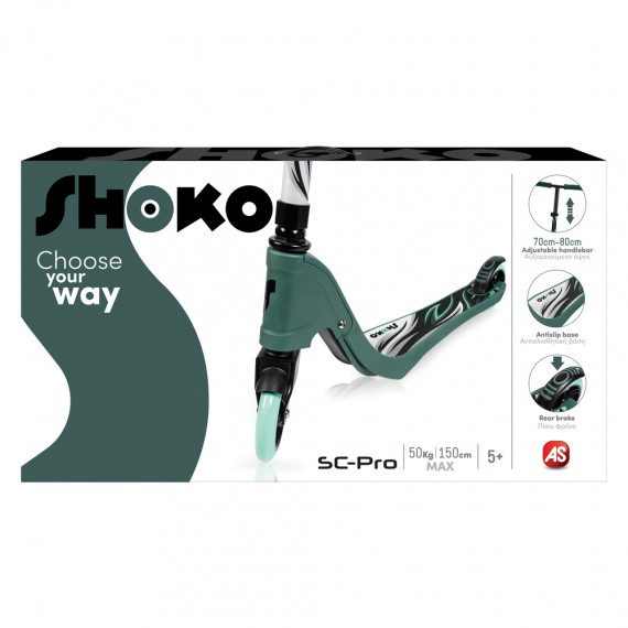 Shoko Kids Scooter Sc-Pro With 2 Wheels Khaki Color For Ages 5+