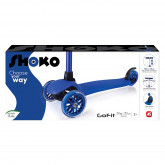 Shoko Kids Scooter Go Fit With 3 Wheels Blue Color For Ages 3+